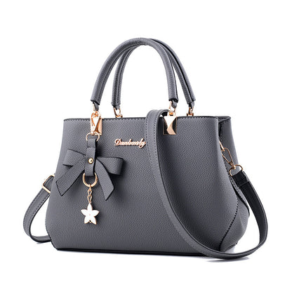 Women Shoulder Bag With Bowknot Star Pendant Totes