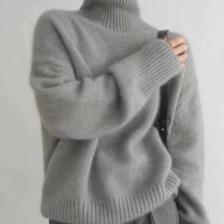 Oversized Cashmere Roll Neck Sweater | Soft & Warm Knitwear